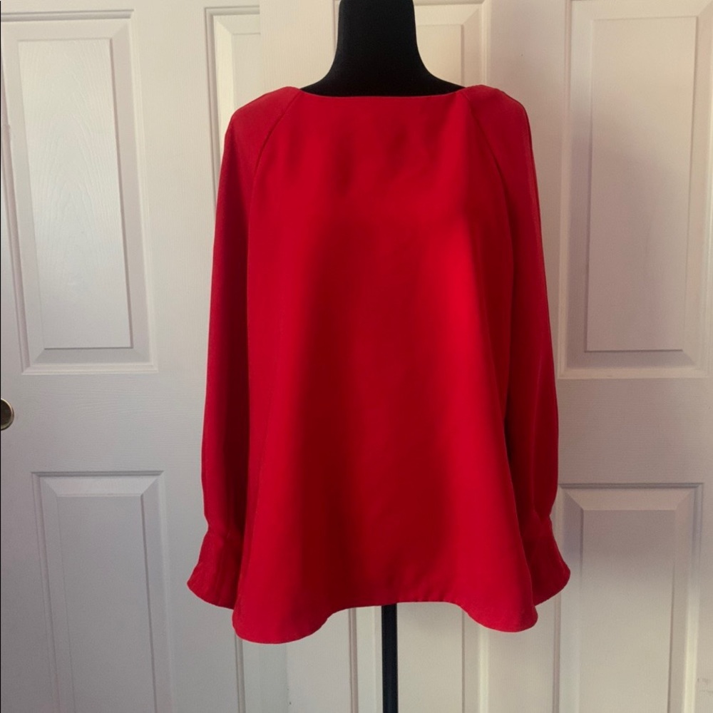 Banana republic red blouse